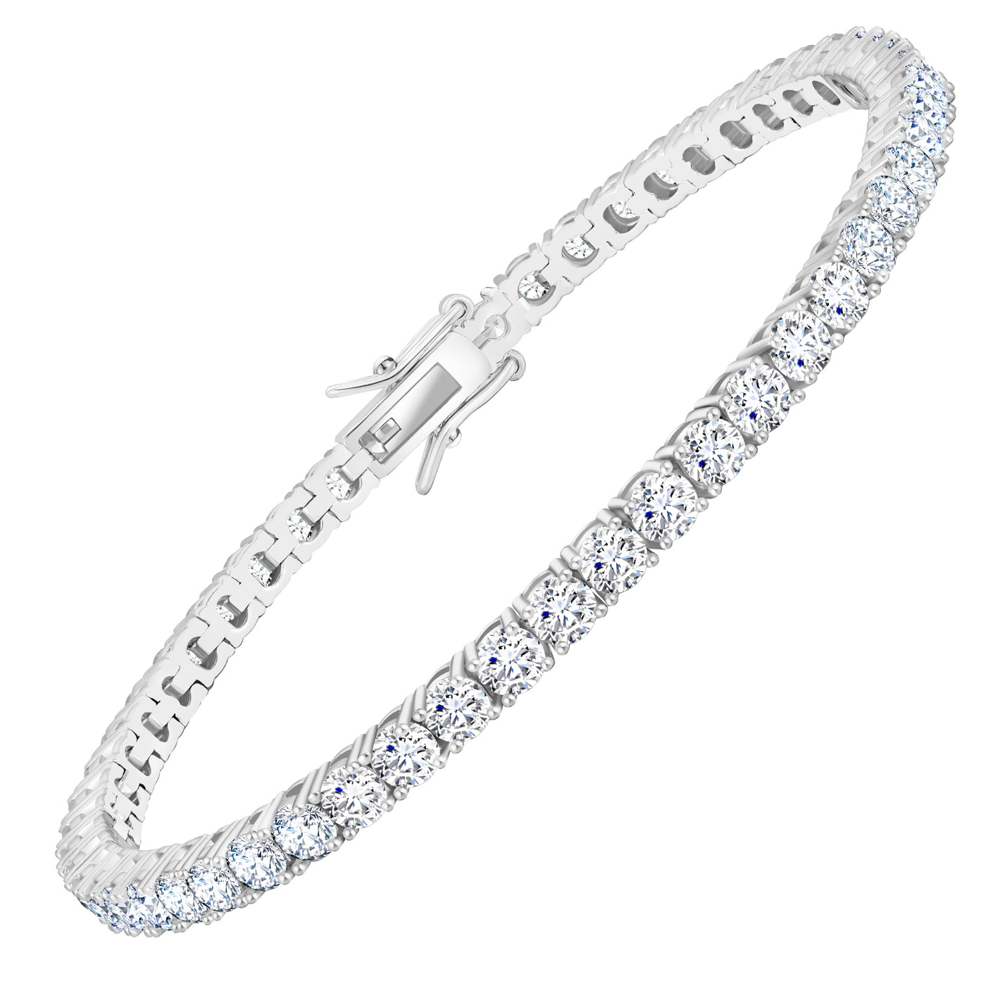 Iced Out Tennis Bracelet | Silver & Gold