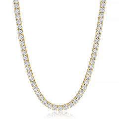 Gold Iced Out Tennis Set