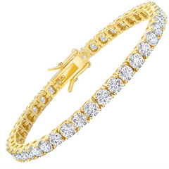 Gold Iced Out Tennis Set