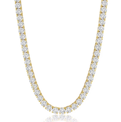Gold Iced Out Tennis Set